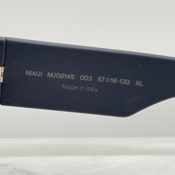 Maui Jim Kaolu MJ0641S-003 Square Sunglasses Blue Wrap Polarized Grey Lens Sport - Picture 4 of 9